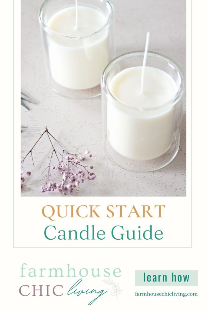 If you’re considering learning how to create candles, then I know you’ll enjoy this quick start guide to DIY candle making! I’m sharing my tips on how to make scented candles, along with a simplified 4-step approach to making candles at home.