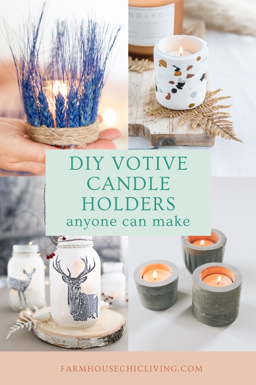 15 Votive Candle Holder Ideas to Decorate Your Home