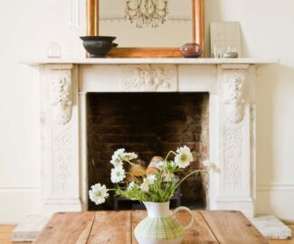 Find a myriad of fireplace mantel ideas to help you fill the space of a long mantel!