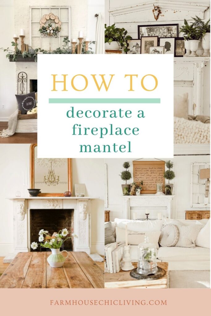 If you’re struggling on where to start with your mantel, or how to decorate a fireplace mantel - start with these 10 inspiring farmhouse fireplace mantel decor ideas.