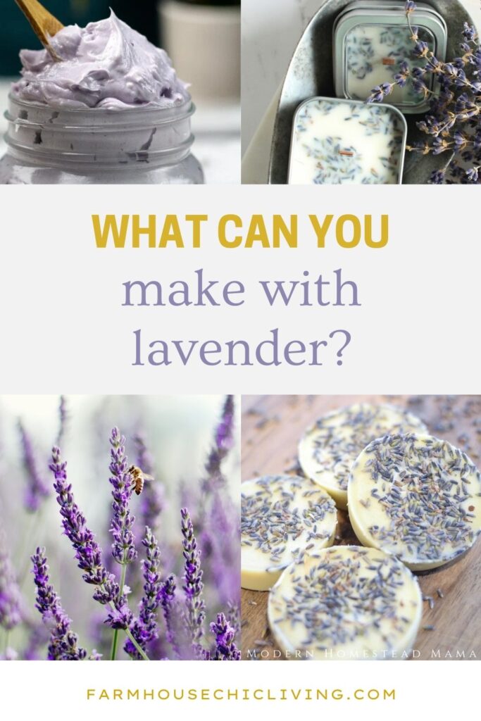 What can I do with dried lavender? Look no further than these farmhouse lavender ideas for DIYs.