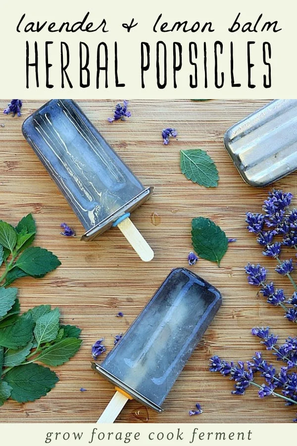 These lavender and lemon balm herbal popsicles are not only delicious and refreshing, but they also have benefits for your health too.