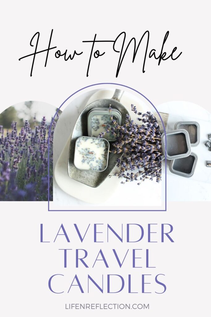 If you’ve been searching for a little stress reliever you can easily take with you anywhere you go, this lavender travel candle tin is your answer!