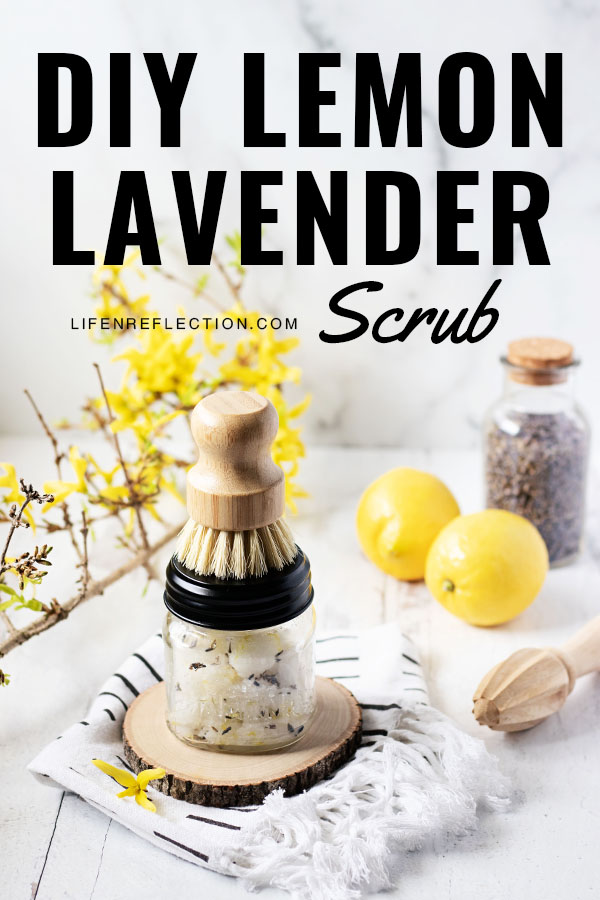 Treat yourself to some deserved rest and relaxation with this homemade lemon lavender sugar scrub!
