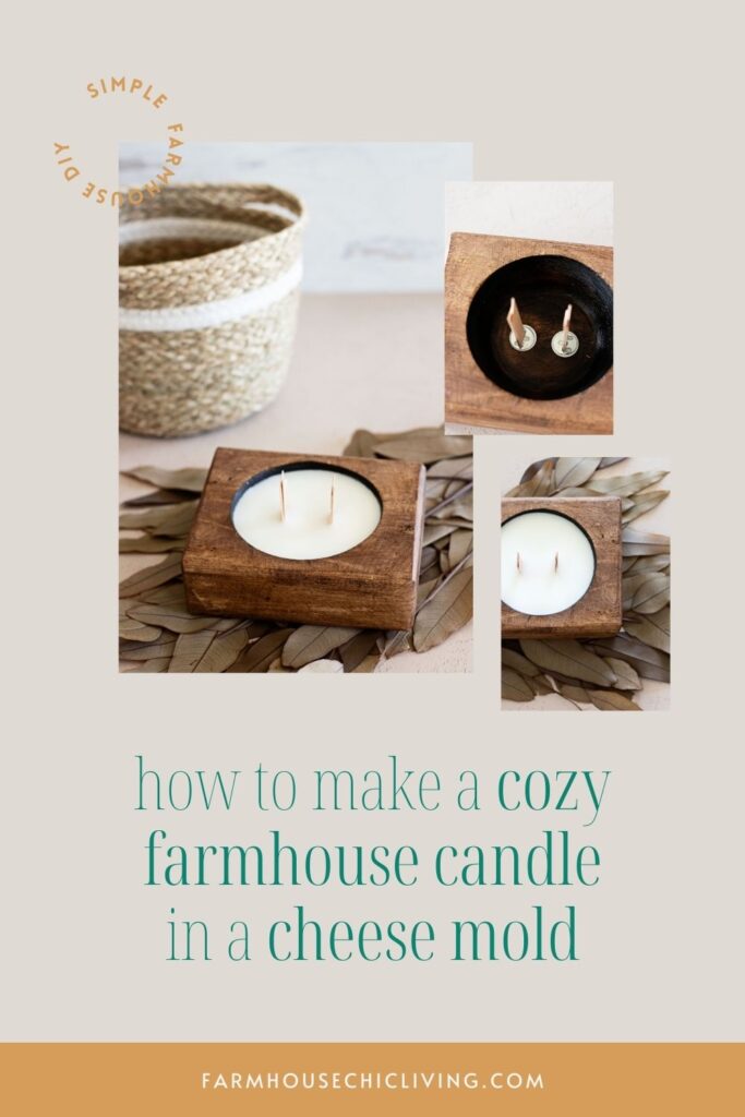 Now you can cozy up to a rustic cheese mold candle with our instructions on how to make a candle in cheese mold. 