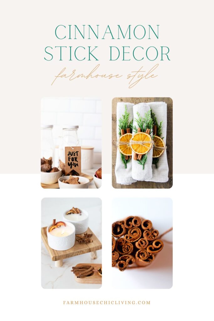 No matter how many cinnamon sticks you have there’s more than enough cinnamon stick DIYs to decorate your farmhouse in the magical spice.