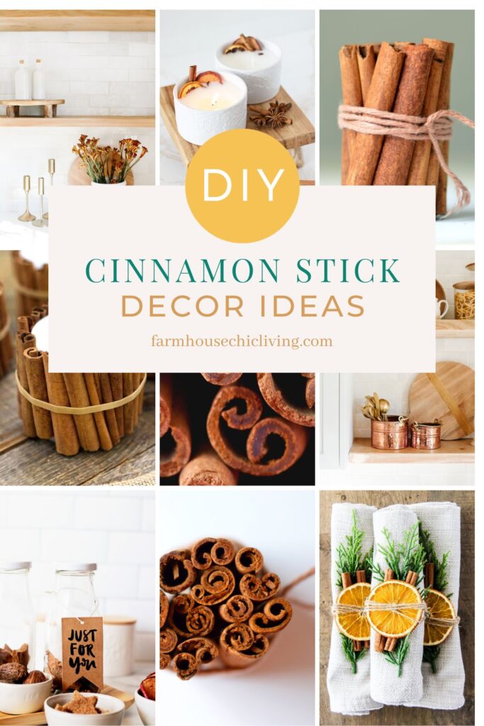 Cinnamon, pumpkin spice, and everything nice pull out your stash of sticks and follow along to get the how-to on decorating with cinnamon sticks,  farmhouse style!