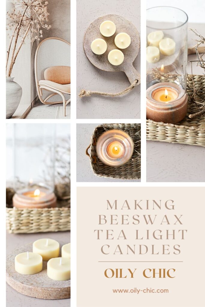 They may be small, but these little beeswax tea light candles can have a big effect on any mantle space when used right.