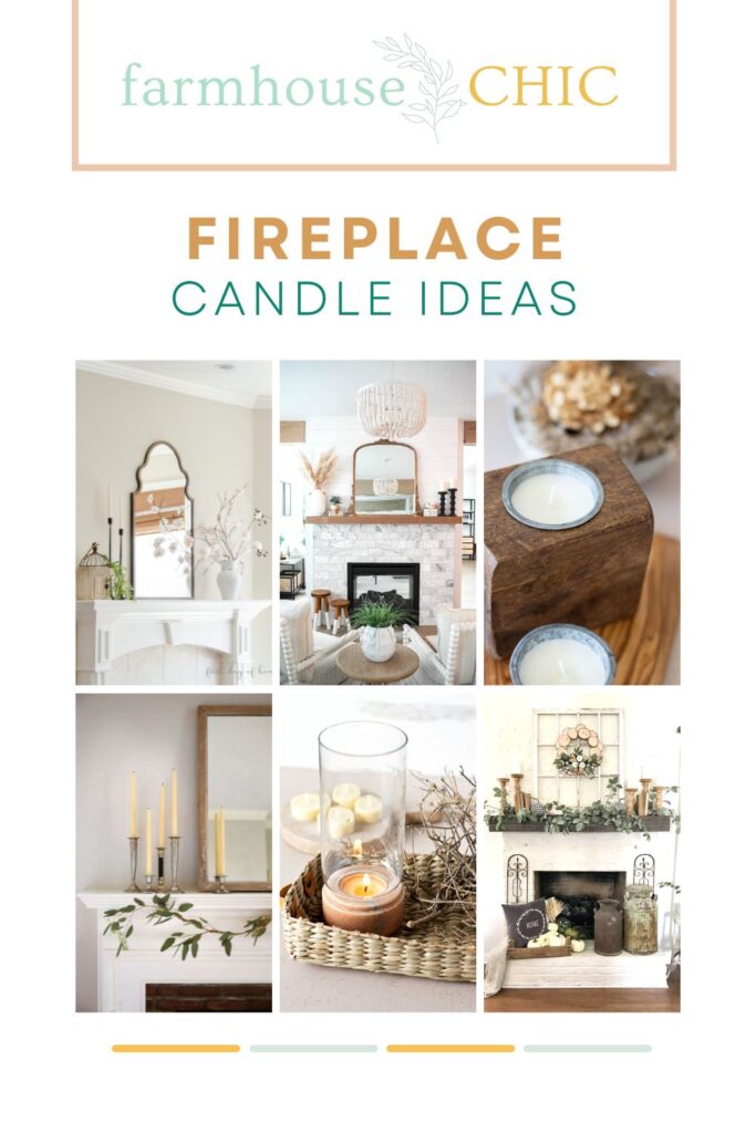 One of my favorite ways to create a cozy atmosphere is with candles, of course. I know you’ll find something to try for your mantel with these fireplace candle ideas!