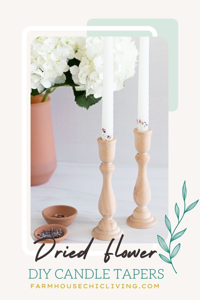 Do you have a ton of flower petals leftover from dried flower craft projects? Look no further than this delightful DIY dried flower candle tapers craft. It’s the quickest way to put them to use!