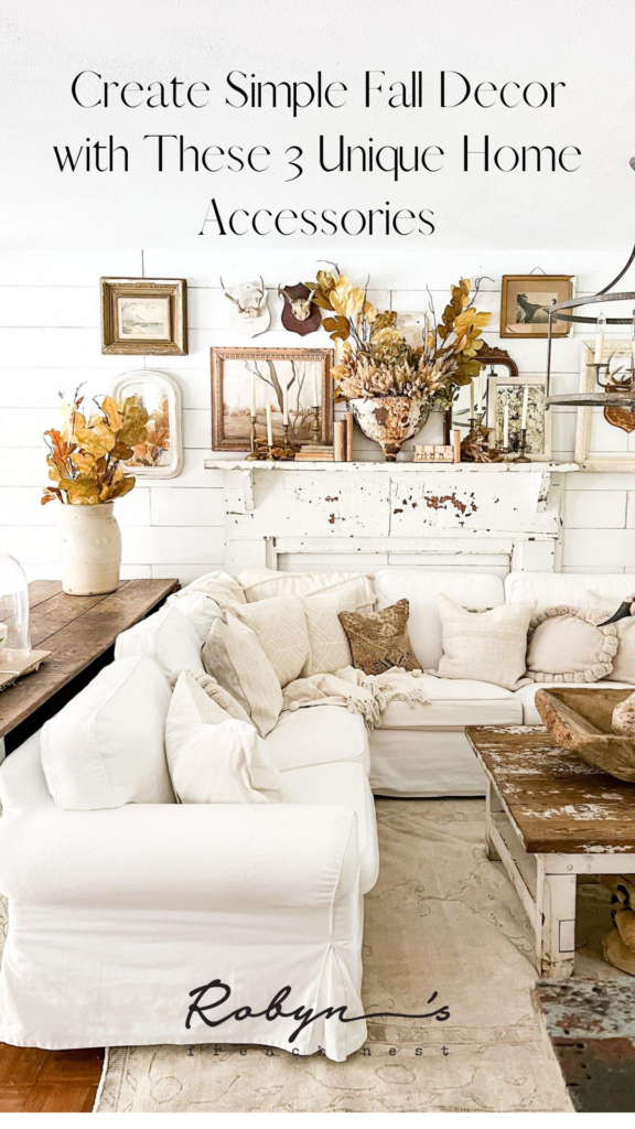 Fall is an especially fun time to decorate your home, even if your fireplace is fake!