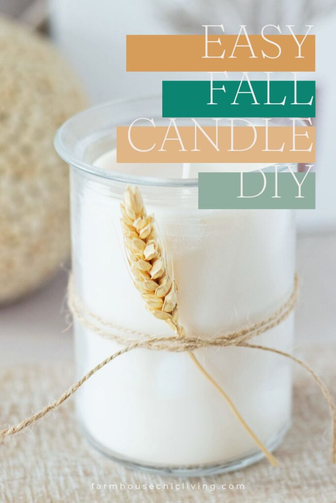This easy fall DIY candle idea is one of the quickest fall candle decoration ideas you can make! It’s the perfect answer for how to easily decorate fo