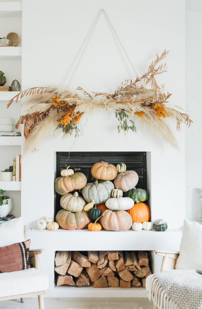 This DIY fall swag is stunning!