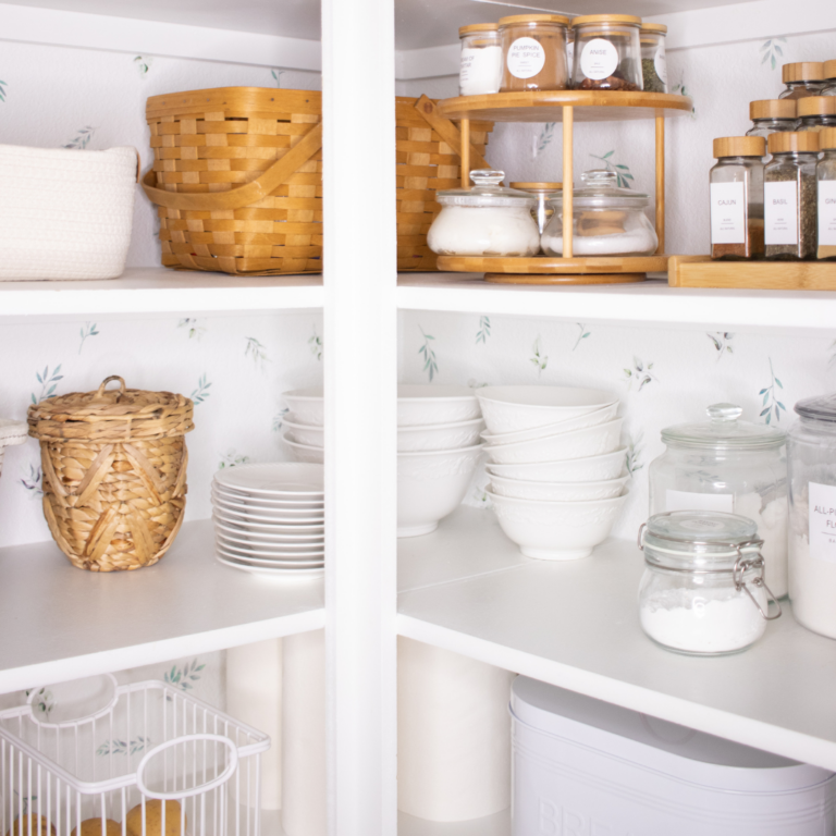 Our farmhouse pantry makeover was a remarkable transformation for our family. I’m sharing how I did step by step with before and after photos!