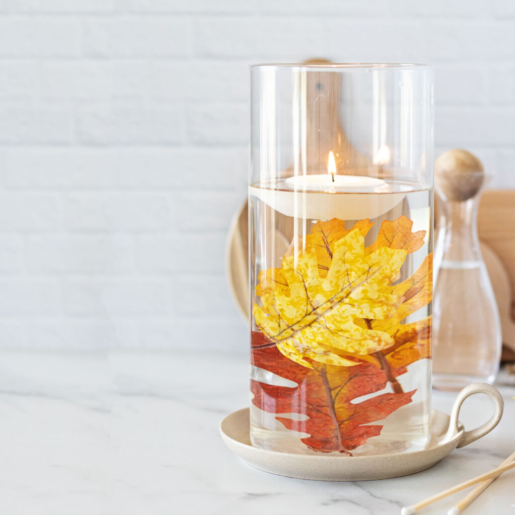 Ready to embrace the beauty of fall? Discover the secrets behind a captivating fall floating candle centerpiece that adds rustic charm to your farmhouse decor.