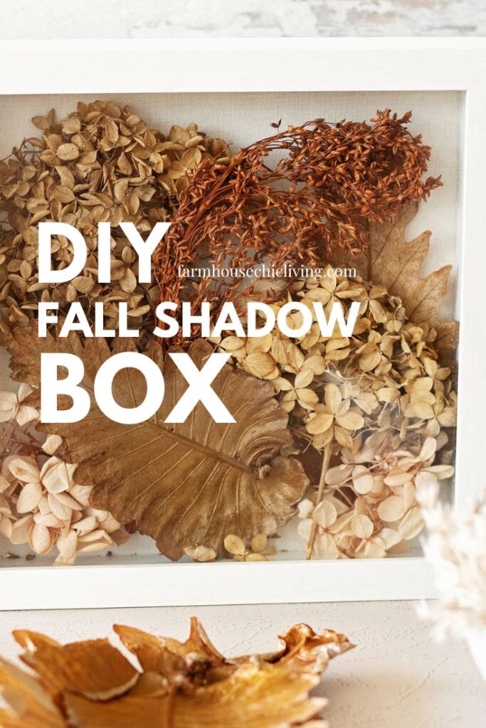 Preserve the vibrant colors of fall in a timeless keepsake. 🍂 By crafting a captivating fall shadow box filled with dried flowers and leaves. 🌼 