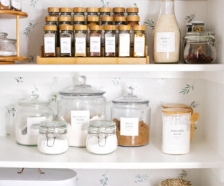 Make your pantry a true farmhouse gem with these clever kitchen pantry storage ideas. From spices to baking essentials and all the bulky items, we've got you covered