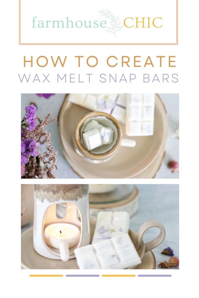 Looking for a charming, fragrant farmhouse DIY project? Learn how to press flowers and create wax melt snap bars