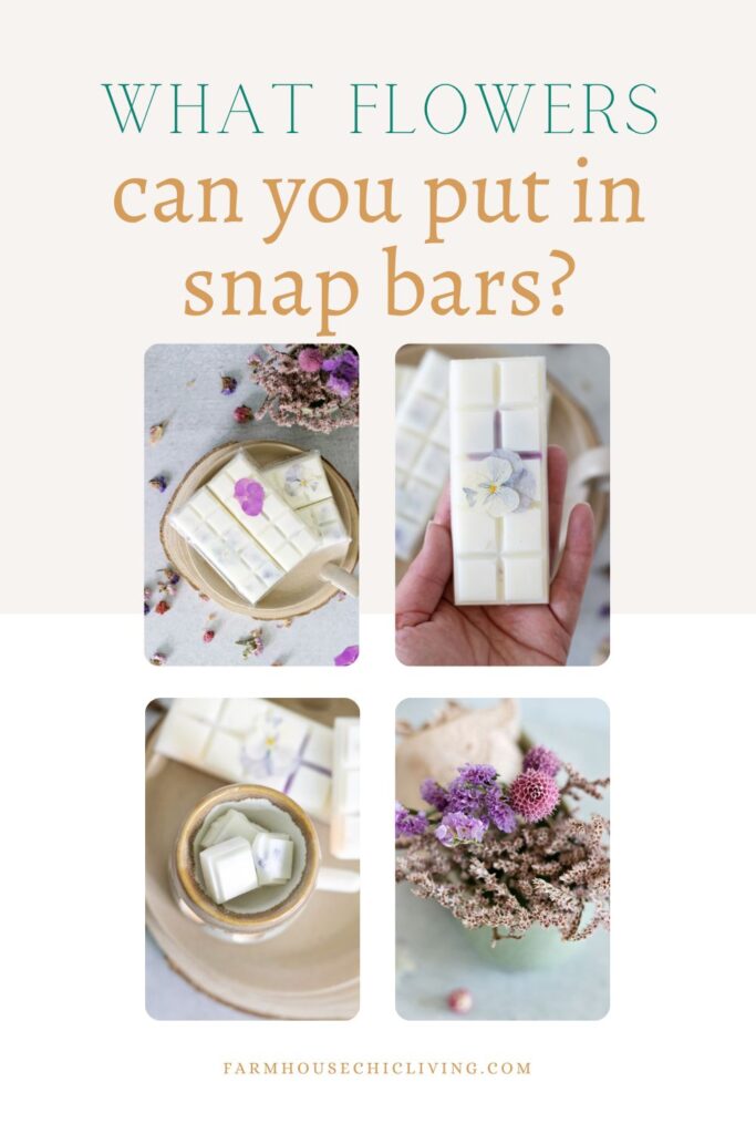 What Flowers Can I Use In Wax Melt Snap Bars?