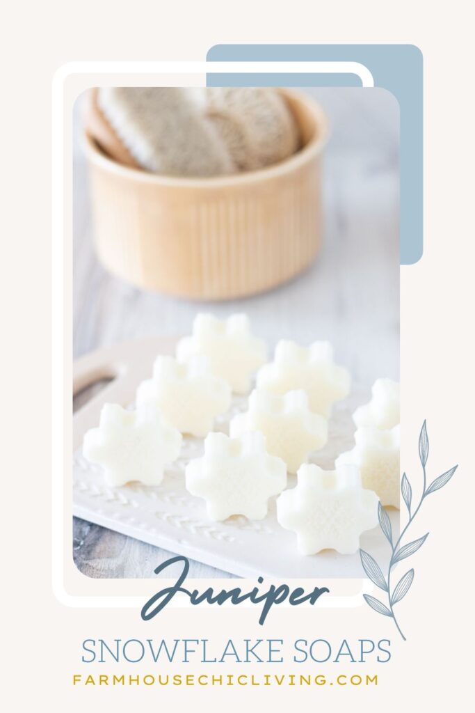  Embrace the charm of winter with our DIY Snowflake Soap! Crafted with all-natural goat milk soap and a hint of juniper, it's a winter wonder for your skin.