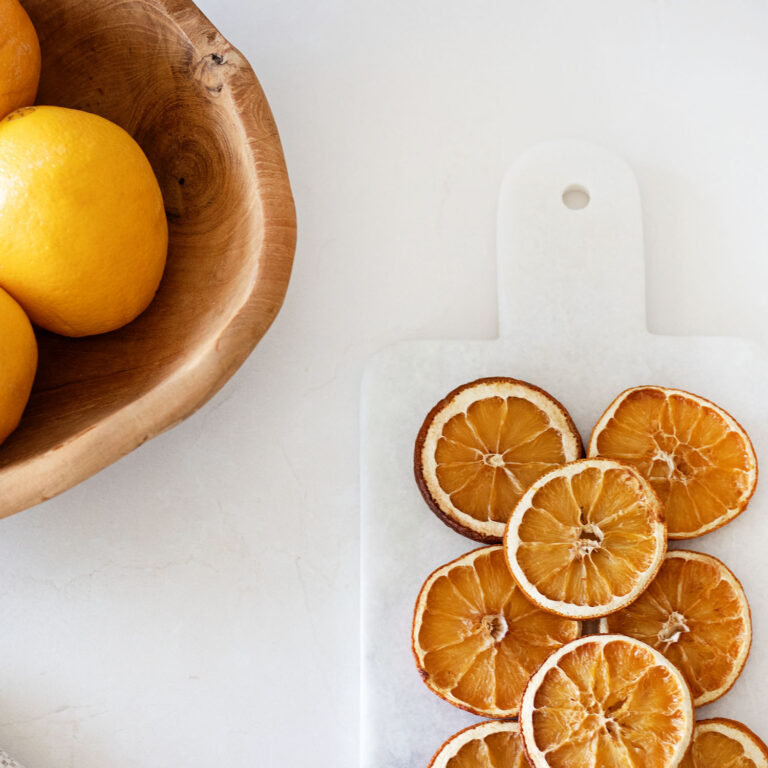 Learn how to dry orange slices in the oven for decoration to add timeless warmth to your home decor this winter.